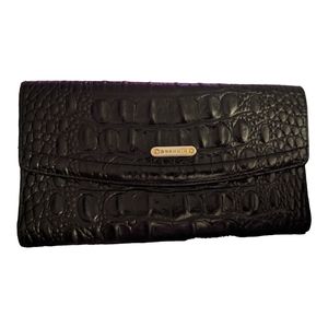 BRAHMIN WALLET embossed trifold.